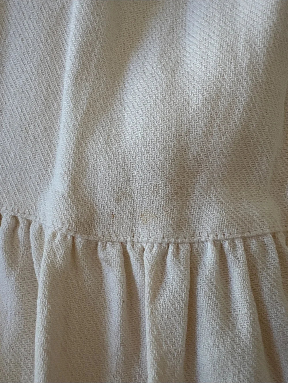 Zara Cream Dress with Black Floral Embroidery